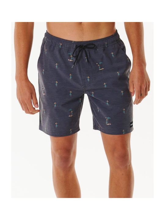 Szorty kąpielowe męskie RIP CURL Hula Breach Volley czarne
