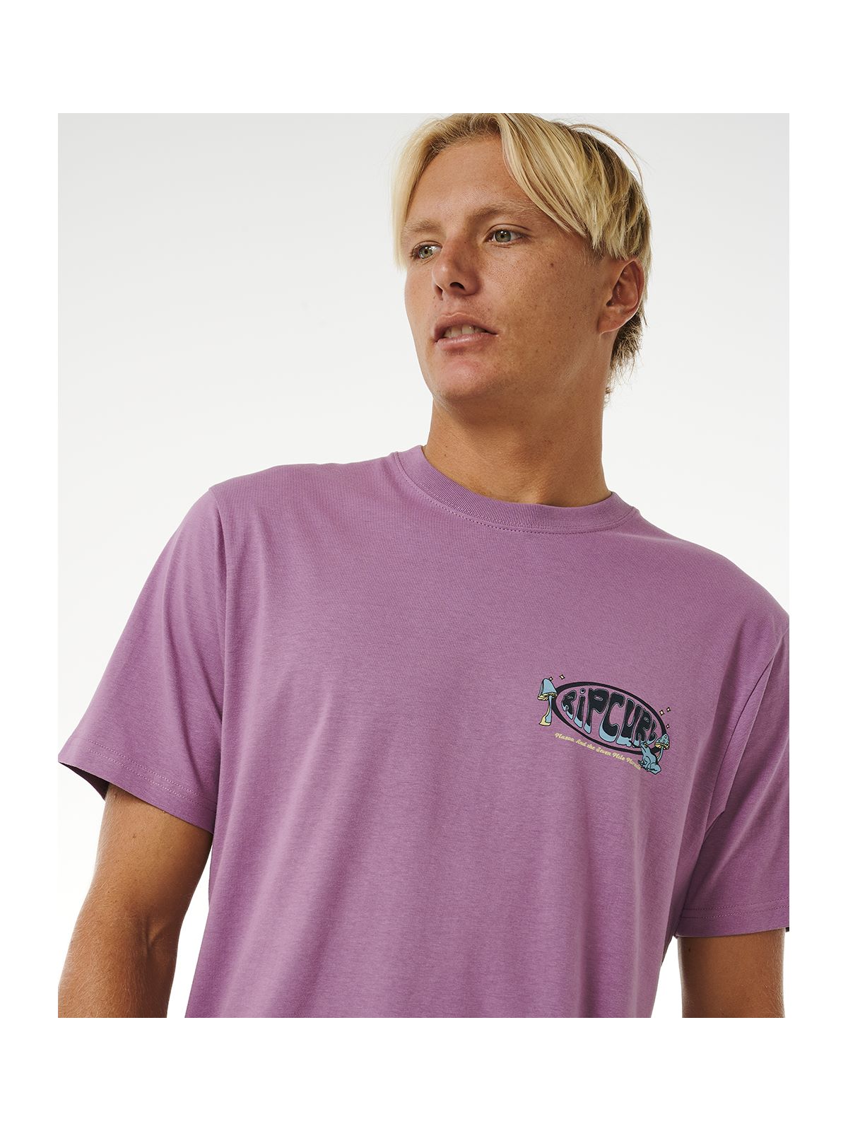 Koszulka RIP CURL Mason Pipeliner Tee fioletowy - Adventure Sports