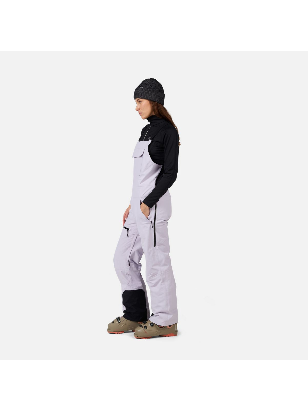Spodnie narciarskie damskie ROSSIGNOL W Outerlimits Insulated Bib szare
