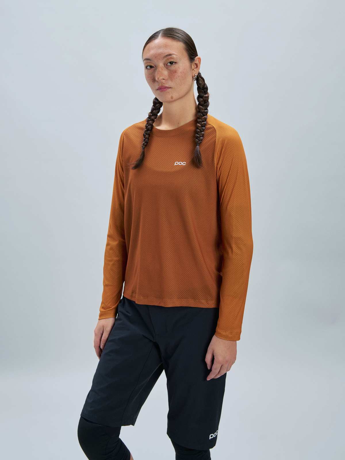 Koszulka rowerowa damska POC W’s Motion Air L/S Jersey brązowy - Adventure Sports
