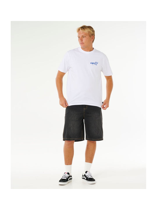 Koszulka męska RIP CURL Inner Visions Hack Tee biała
