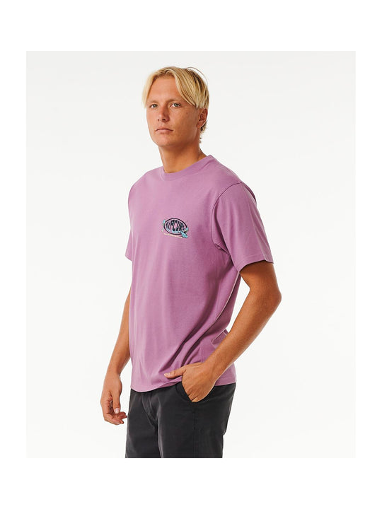 Koszulka RIP CURL Mason Pipeliner Tee fioletowy - Adventure Sports
