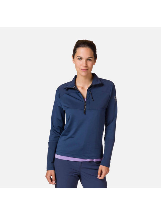 Bluza midlayer damska Rossignol W Skpr 1/2 Zip Sweat granatowy - Adventure Sports
