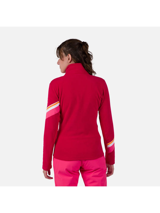 Bluza damska ROSSIGNOL W Strawpile Fleece Fz czerwony
