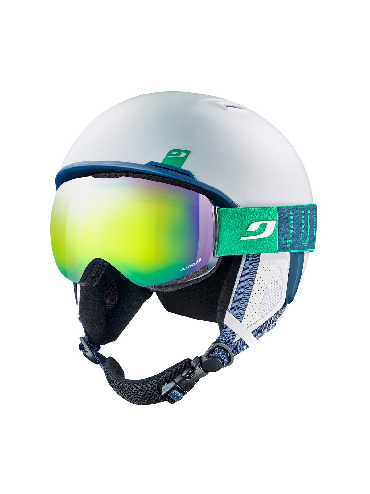 Gogle narciarskie JULBO SHADOW niebiesko zielone fotochrom Cat 2-3