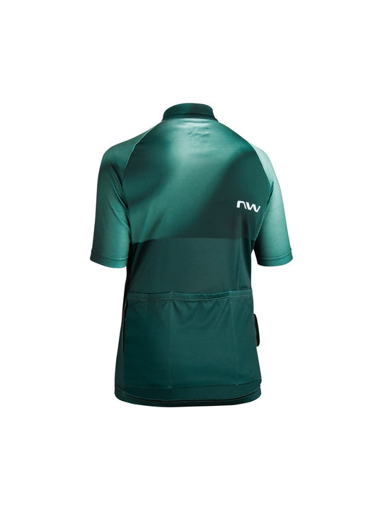 Koszulka rowerowa dla dzieci NORTHWAVE Force Evo Junior Jersey S/s szmaragdowy
