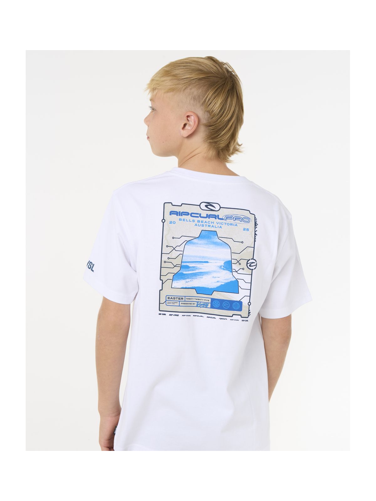 Koszulka RIP CURL Rip Curl Pro 25 Event Tee-Kid biały