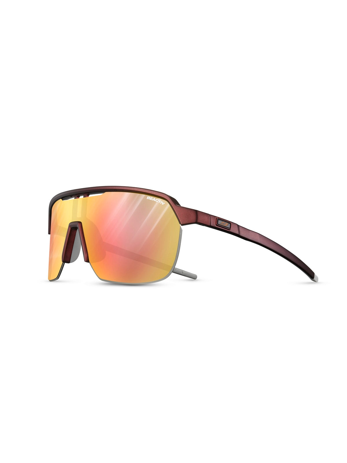 Okulary fotochromowe JULBO FREQUENCY - burgund | Reactiv Light Amplifier cat 1-3 - M - Adventure Sports