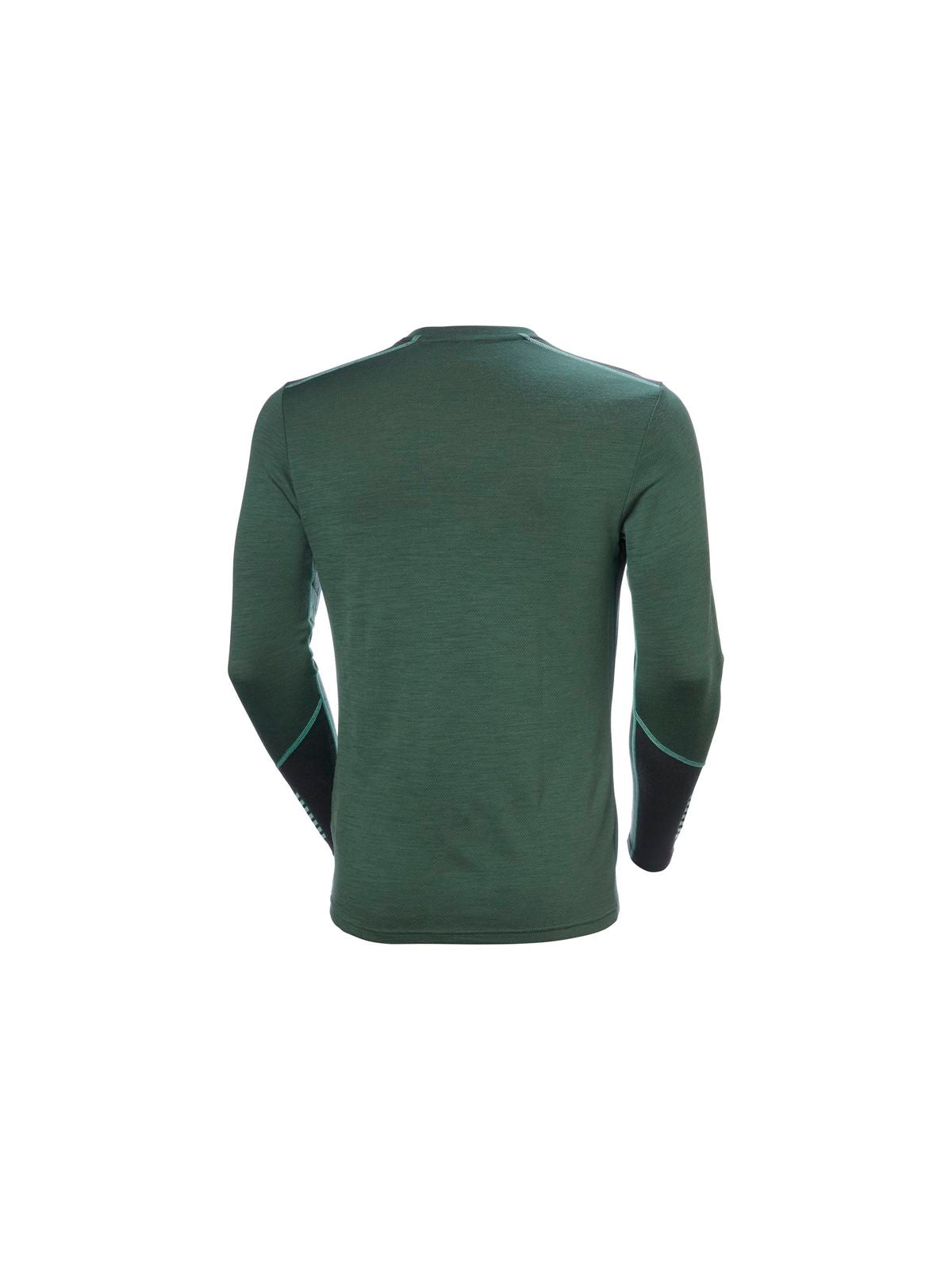 Koszulka męska HELLY HANSEN Lifa Merino Midweight Crew  kolor zielony