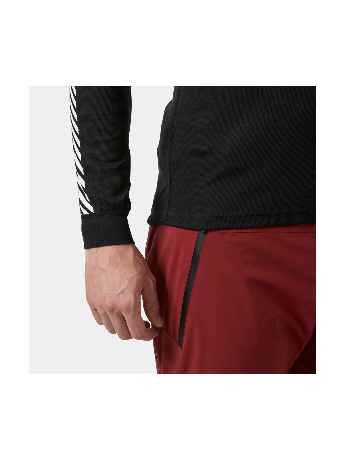 Bielizna termiczna męska HELLY HANSEN HH LIFA STRIPE CREW czarna