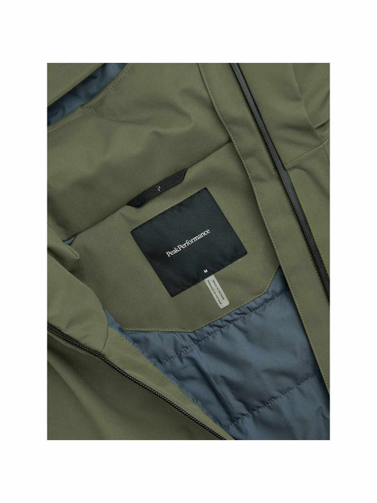 Kurtka narciarska męska PEAK PERFORMANCE Maroon HIPE 2L Insulated Shell Jacket zielona
