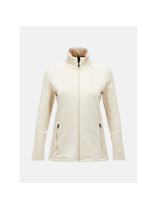 Bluza damska PEAK PERFORMANCE Rider Essentials Midlayer Zip Jacket piaskowa
