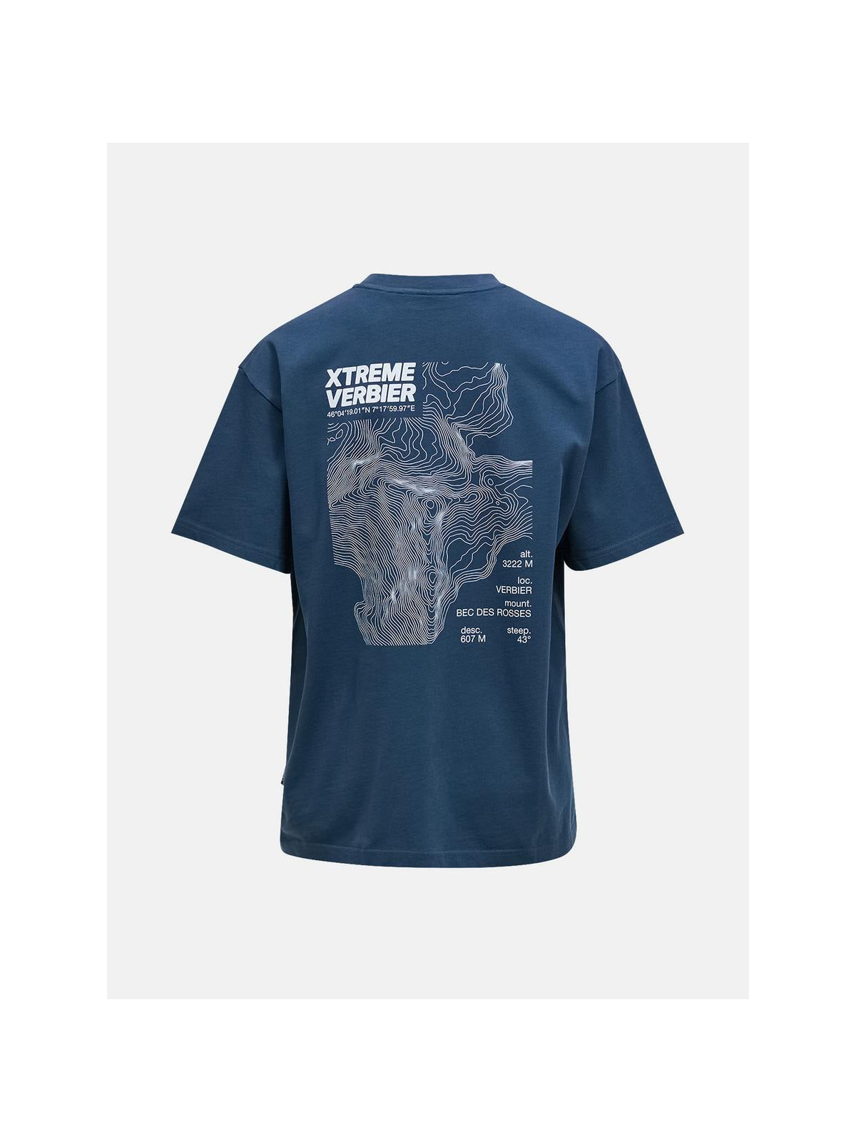 Koszulka PEAK PERFORMANCE FWT Verbier Tee niebieski
