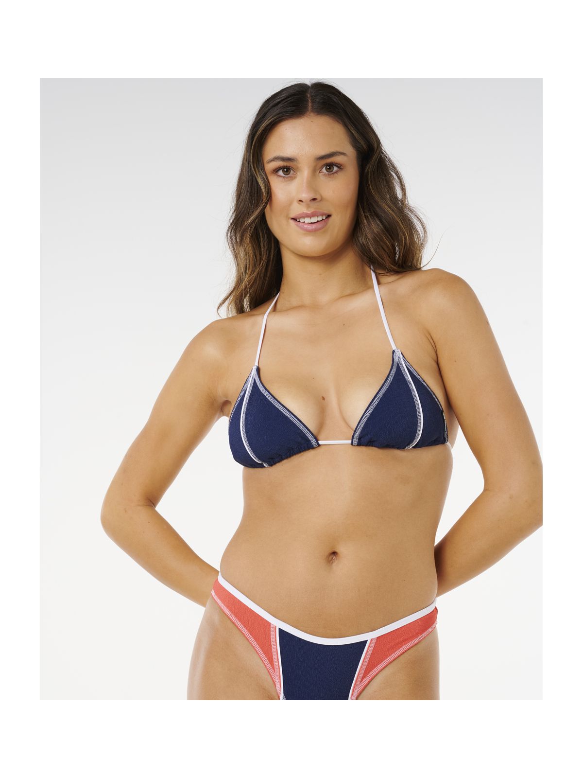 Góra bikini RIP CURL Surf Tide Sliding Tri granatowa