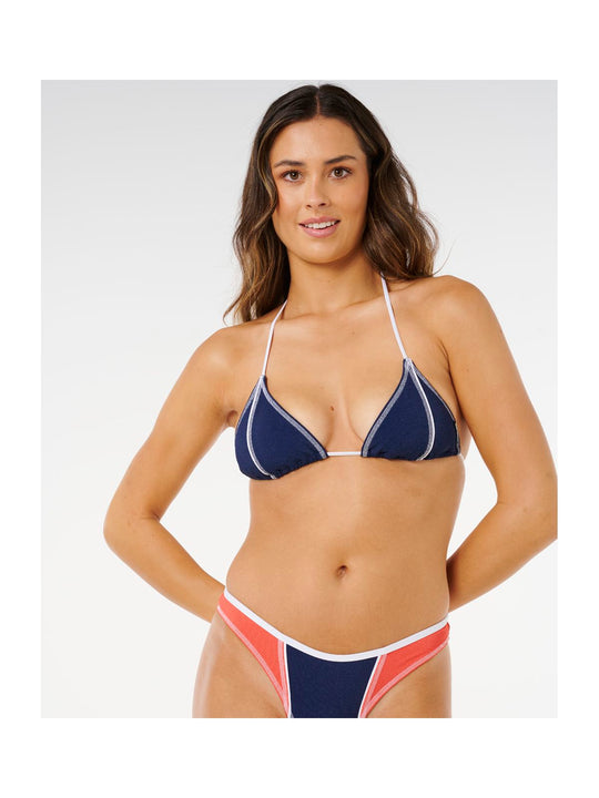 Góra bikini RIP CURL Surf Tide Sliding Tri granatowa
