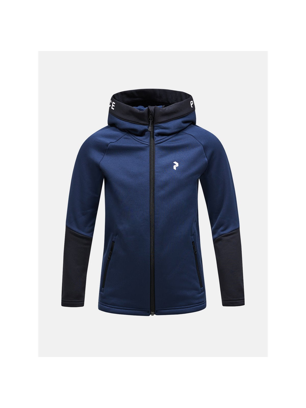 Bluza Peak Performance Jr Rider Zip Hood granatowy - Adventure Sports