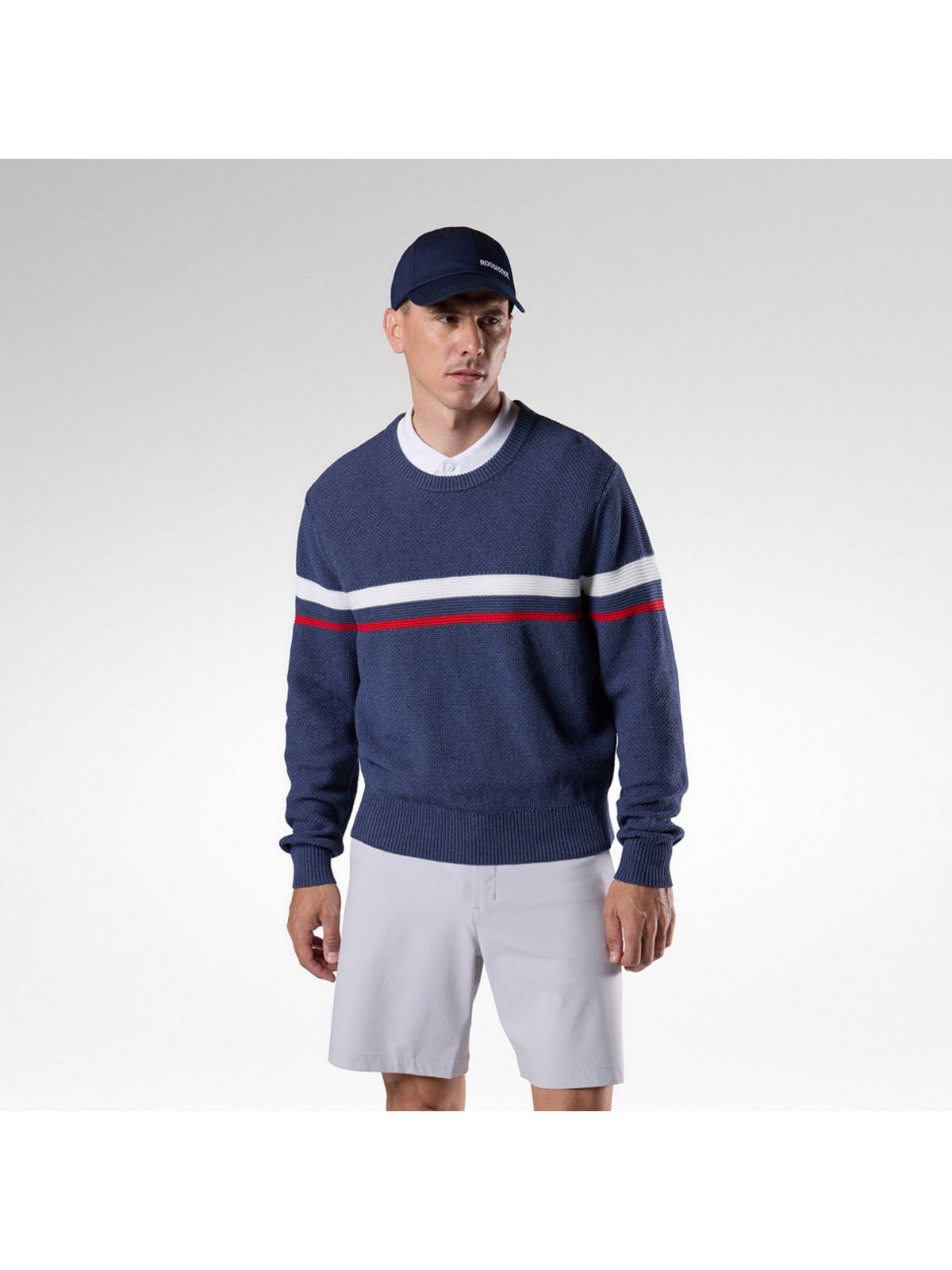 Sweter męski ROSSIGNOL M Knitted Cn Sweater granatowy