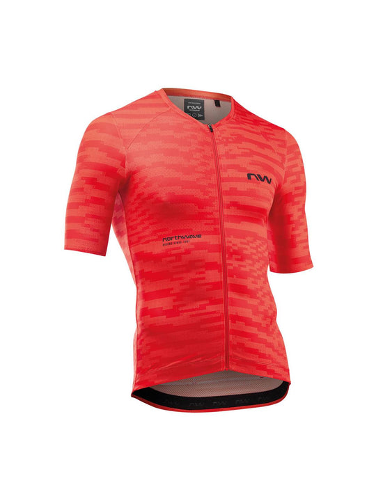 Koszulka rowerowa NORTHWAVE Blade Jersey czerwony - Adventure Sports
