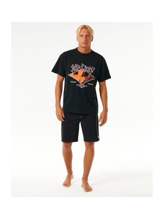 Koszulka RIP CURL Qsp Metal Core Tee czarny - Adventure Sports
