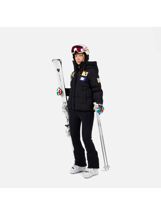 Kurtka narciarska damska ROSSIGNOL W JCC ALLSNOW DOWN JKT czarna

