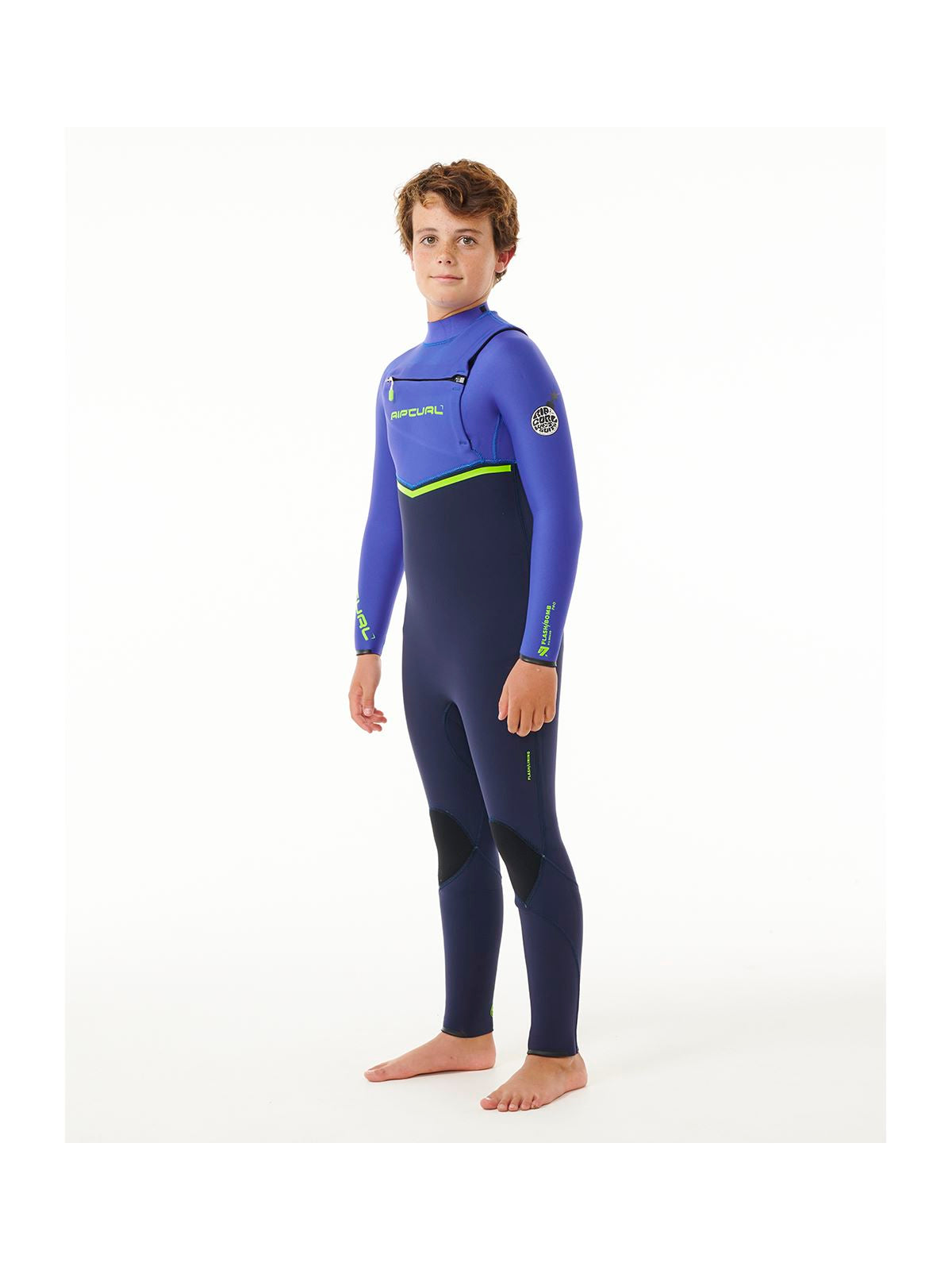 Pianka dziecięca surfingowa RIP CURL Kids Flashbomb 4/3 C/Zip niebieska - Adventure Sports