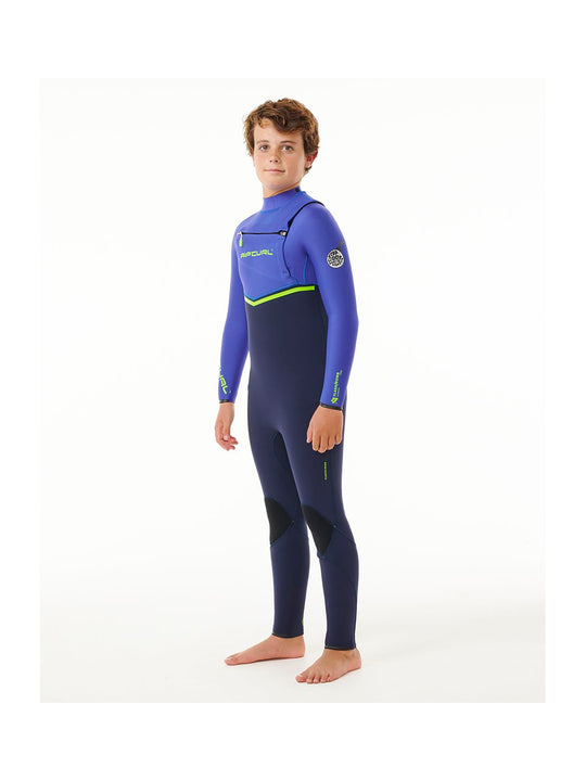 Pianka dziecięca surfingowa RIP CURL Kids Flashbomb 4/3 C/Zip niebieska - Adventure Sports
