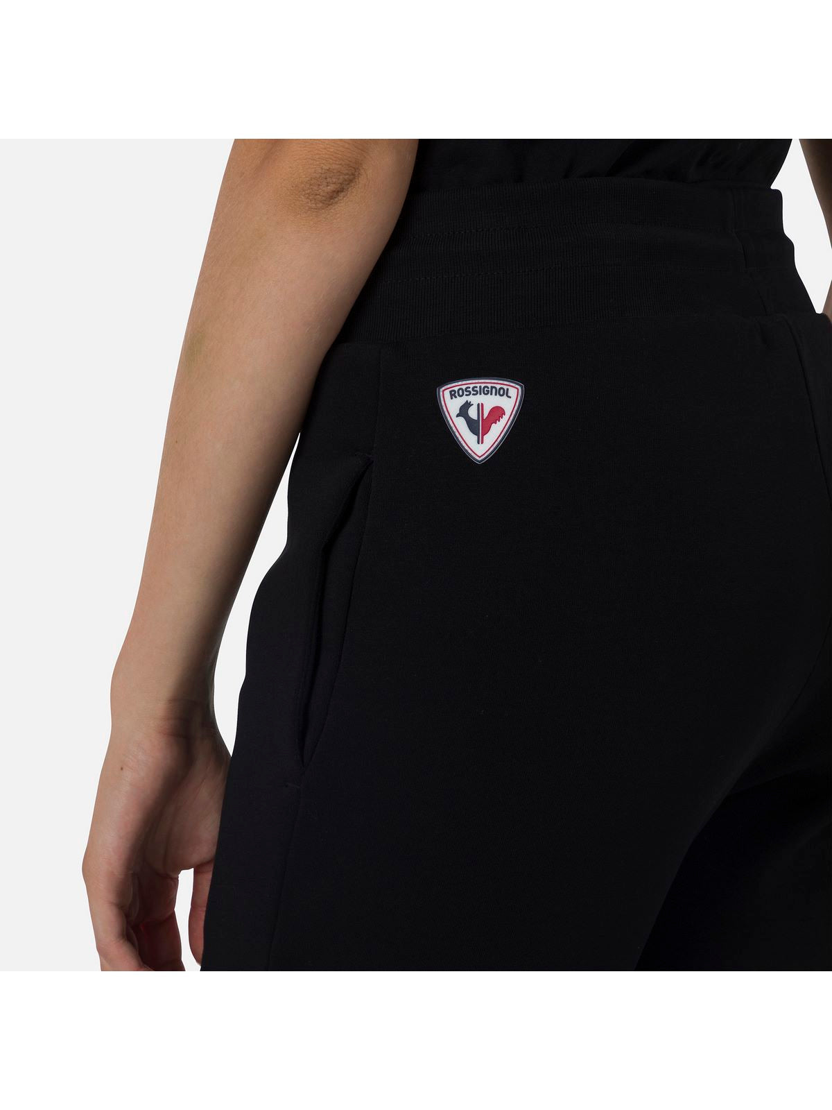 Spodnie dresowe damskie Rossignol W Logo Pant Fl czarny - Adventure Sports