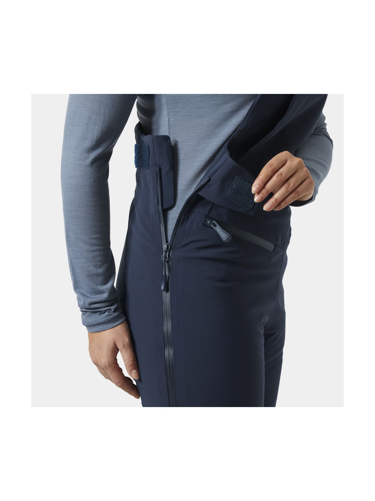 Spodnie narciarskie damskie HELLY HANSEN W ALPHELIA BIB PANT granatowe