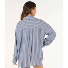 Koszula damska RIP CURL Beach Days Pinstripe Shirt niebieska

