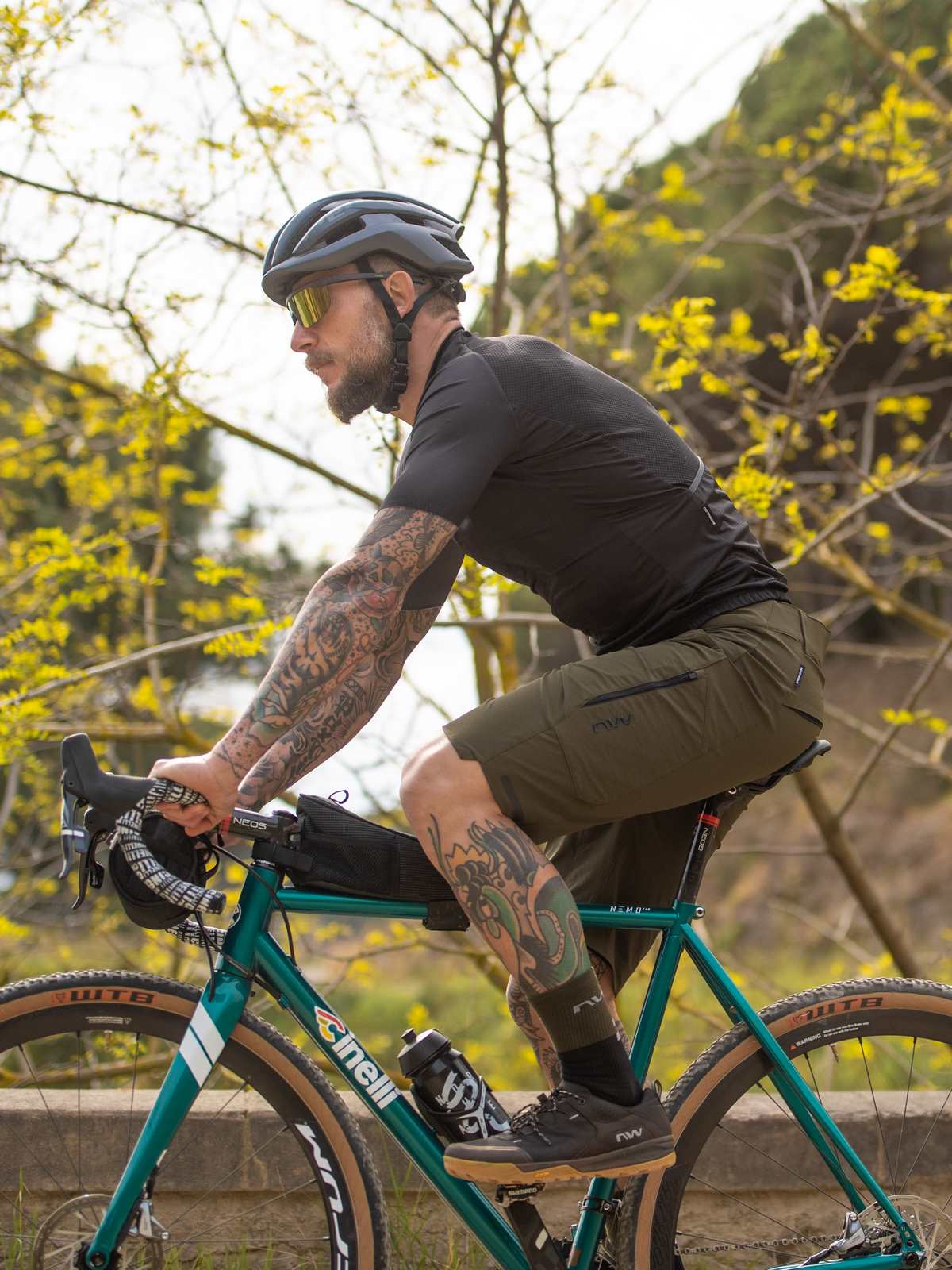 Spodenki rowerowe NORTHWAVE ROCKSTER Baggy - zielony - Adventure Sports
