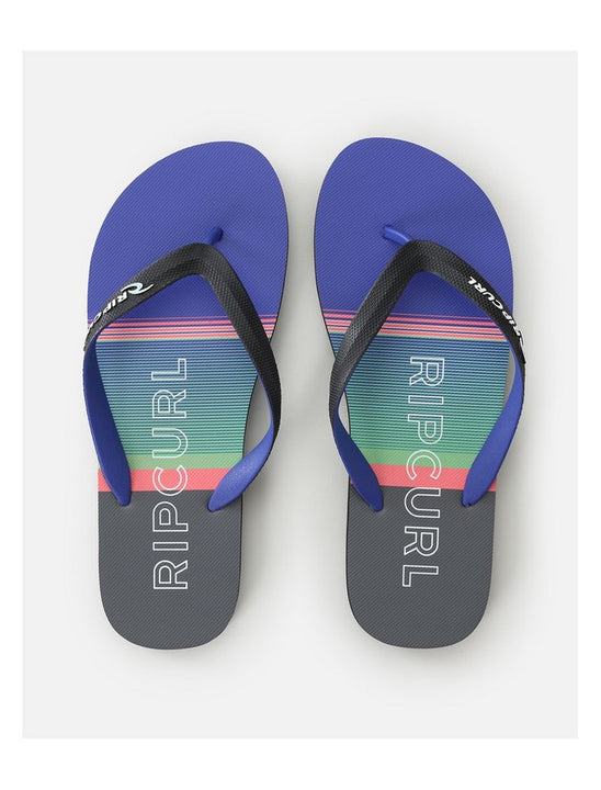Japonki plażowe męskie RIP CURL Breakers Bloom Open Toe niebieskie
