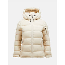 Kurtka zimowa puchowa Peak Performance W Frost Down Jacket beżowy - narciarska - Adventure Sports
