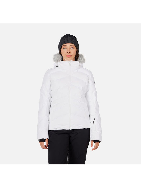Kurtka narciarska damska ROSSIGNOL W STACI INSULATED JKT biała
