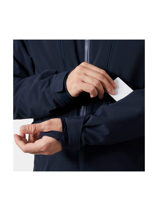 Kurtka narciarska męska HELLY HANSEN ALPHA 4.0 JACKET granatowa

