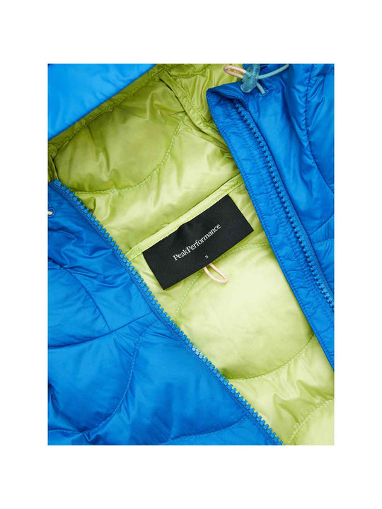 Kurtka PEAK PERFORMANCE Helium Utility Down Hood Jacket Women niebieski
