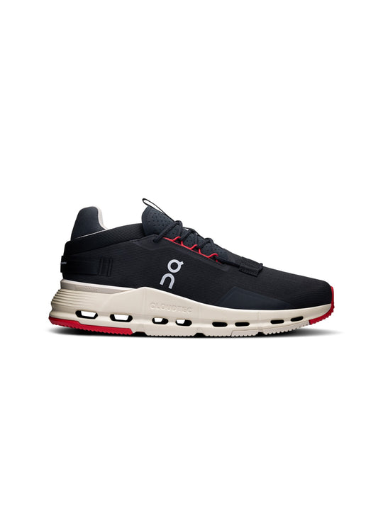 Buty treningowe męskie On Cloudnova 2 czarno czerwony
