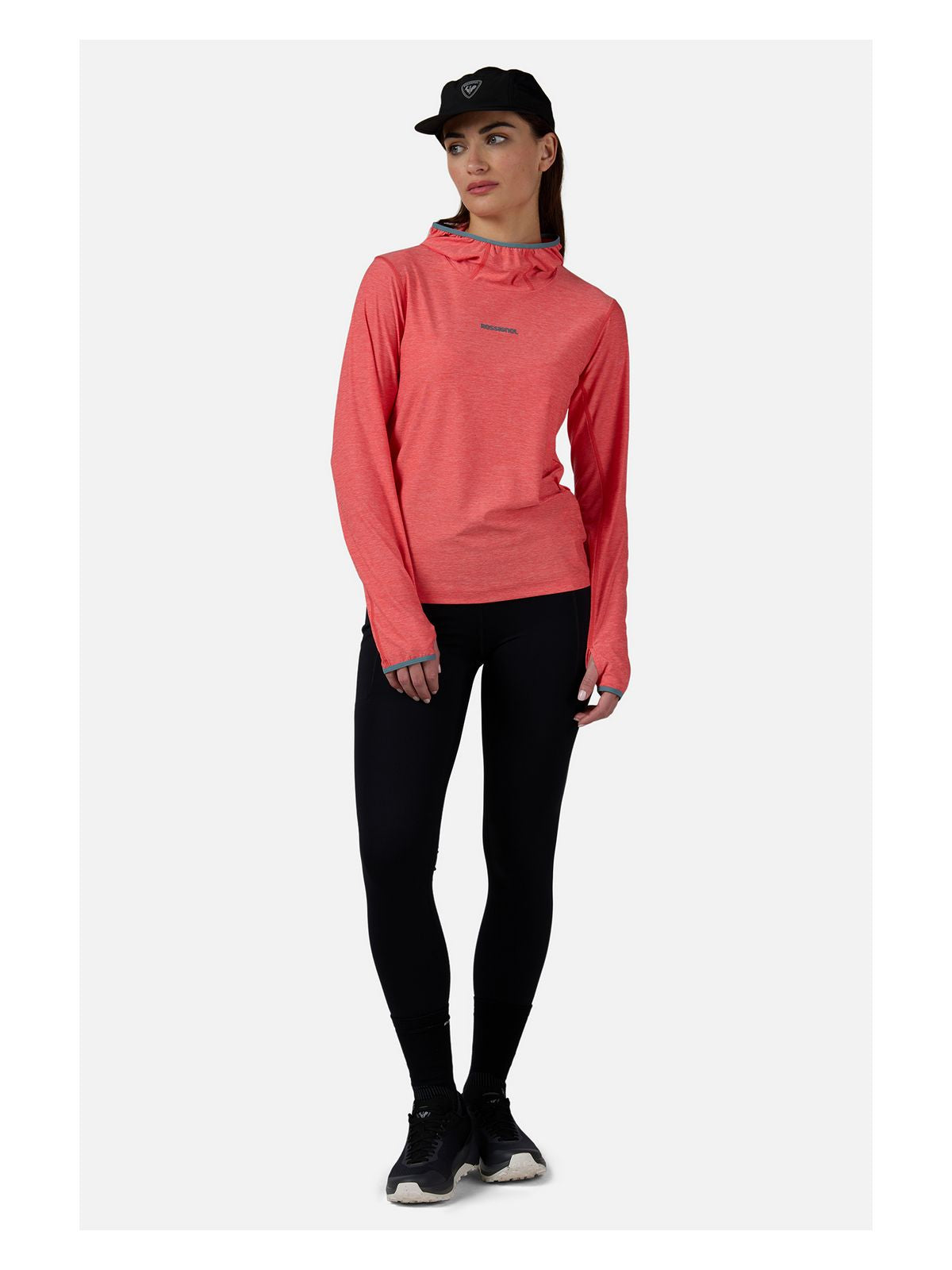 Bluza damska ROSSIGNOL W Westweg Sun Hoodie różowa - Adventure Sports