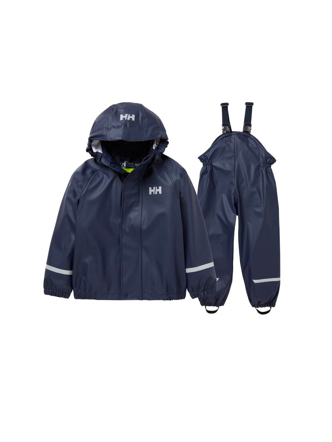 Dziecięcy zestaw przeciwdeszczowy kurtka i spodnie HELLY HANSEN K Bergen 2.0 Pu Rainset granatowy
