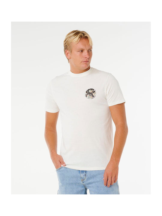 Koszulka męska RIP CURL Wettie Passage Icon Tee biała
