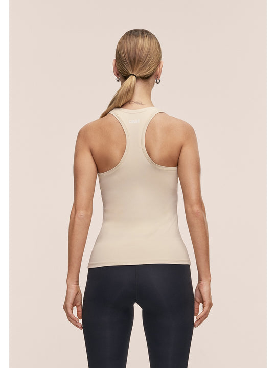 Koszulka damska CASALL Essential Racerback Tank kolor beżowy

