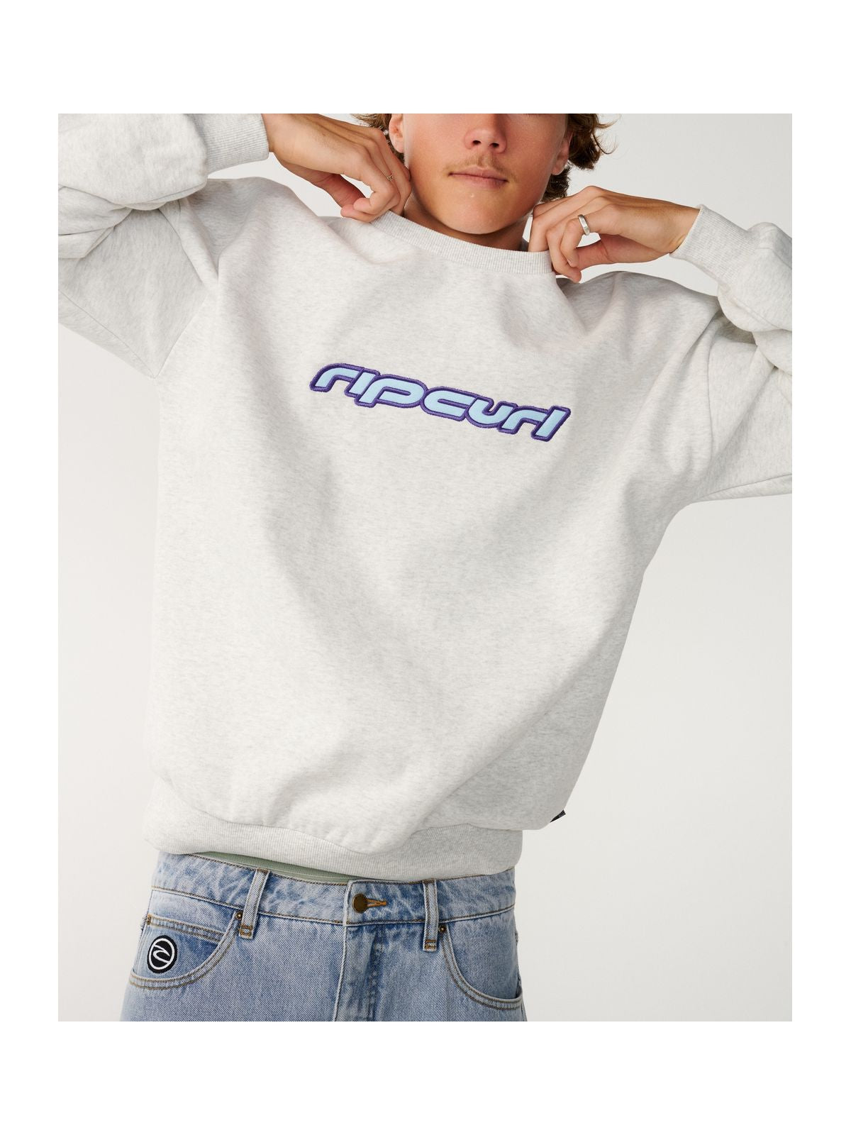 Bluza męska RIP CURL Archive Crew szara