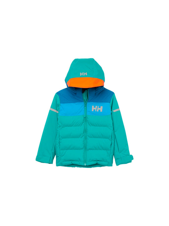 Kurtka narciarska dziecięca HELLY HANSEN K Vertical Ins Jacket kolor zielony
