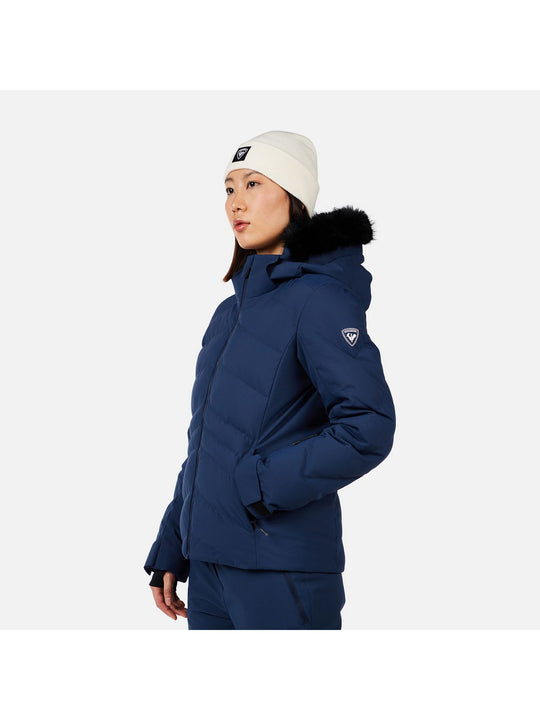 Kurtka narciarska damska ROSSIGNOL W STACI INSULATED JKT granatowa
