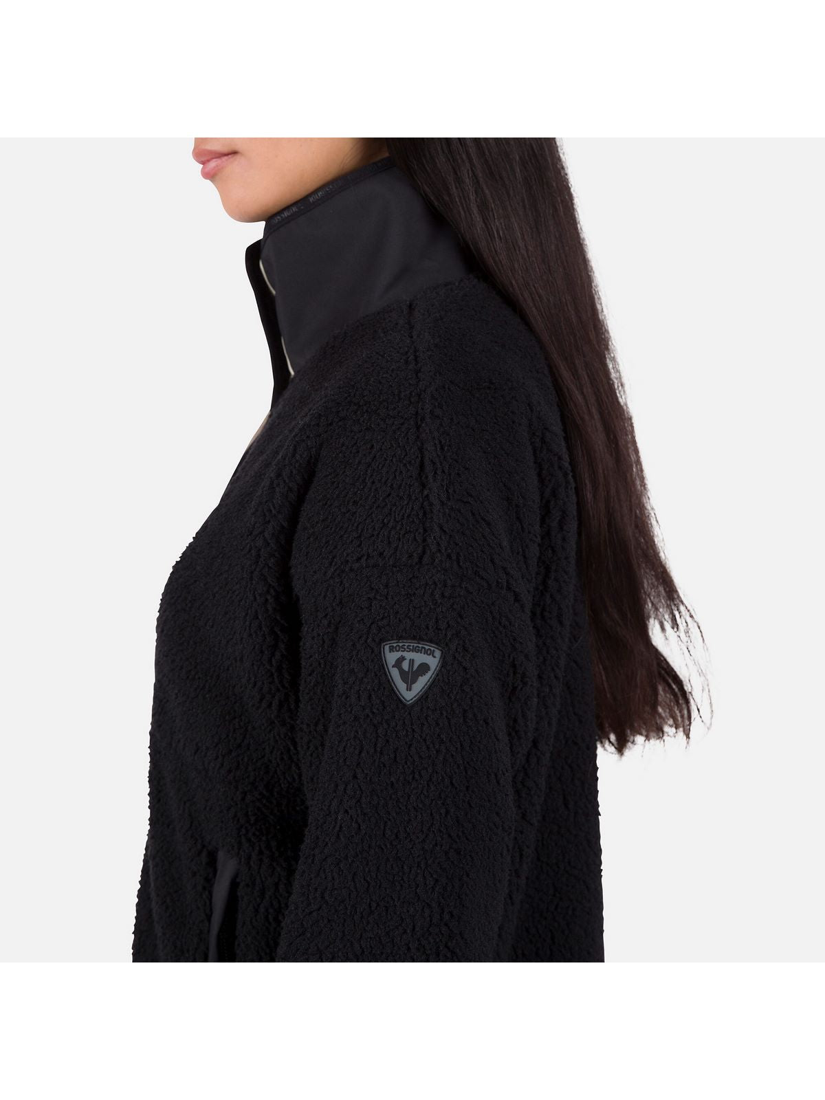 Bluza damska polarowa Rossignol W Cieloalto Fleece czarny - Adventure Sports