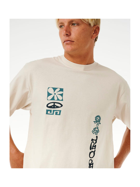 Koszulka RIP CURL Swc Power Plants Tee biały - Adventure Sports
