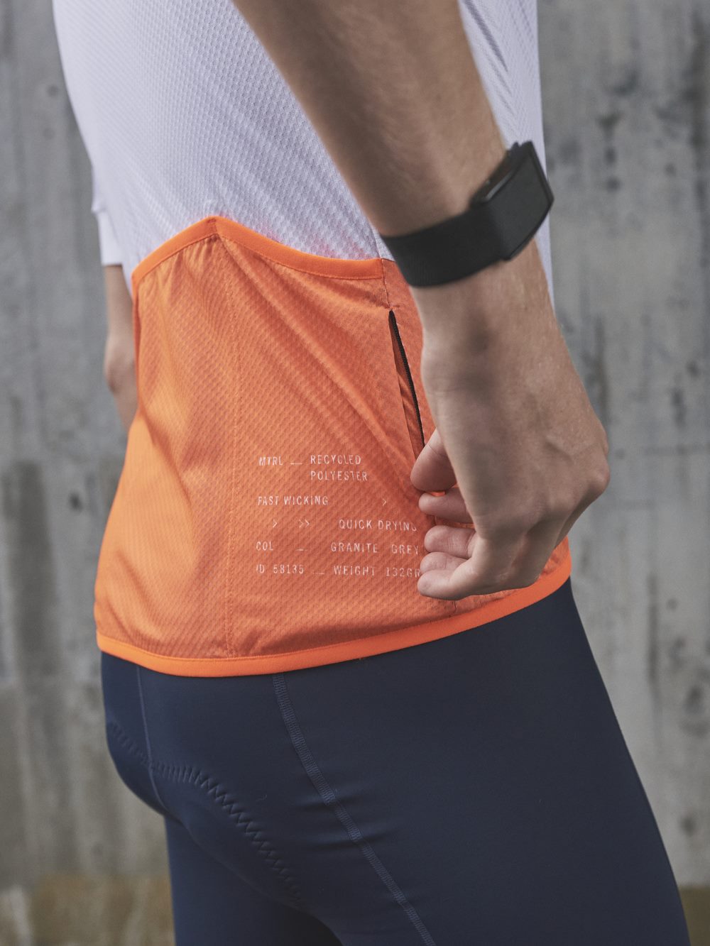 Koszulka rowerowa POC M’s ESSENTIAL ROAD LOGO - szary | pomarańczowy - Adventure Sports