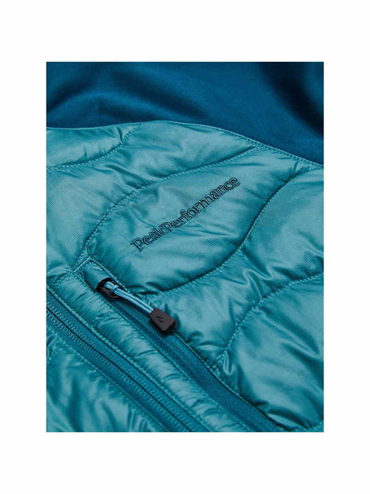 Damska kurtka puchowa Peak Performance W Helium Down Hybrid Hood zielony
