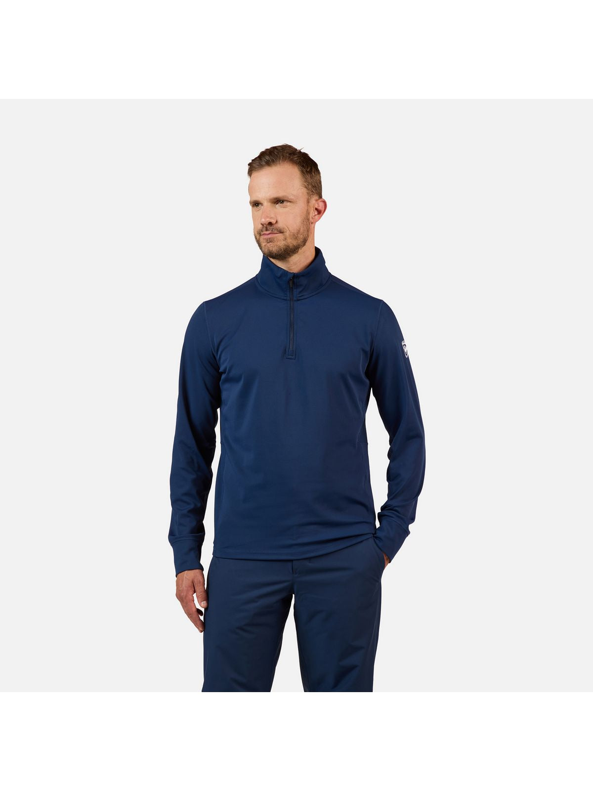 Bluza męska ROSSIGNOL MID LAYER STRETCH HZ granatowa