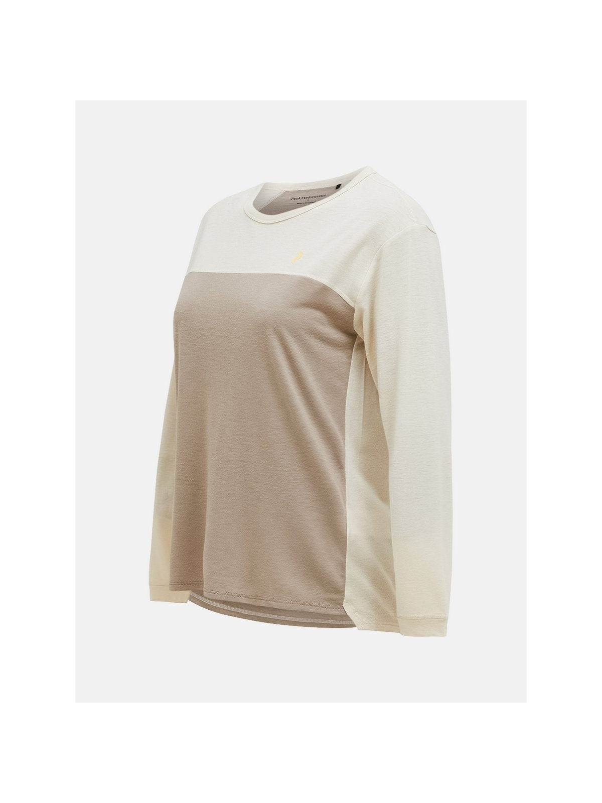 Koszulka rowerowa damska PEAK PERFORMANCE W Trail Wool Blend LS beżowa - Adventure Sports