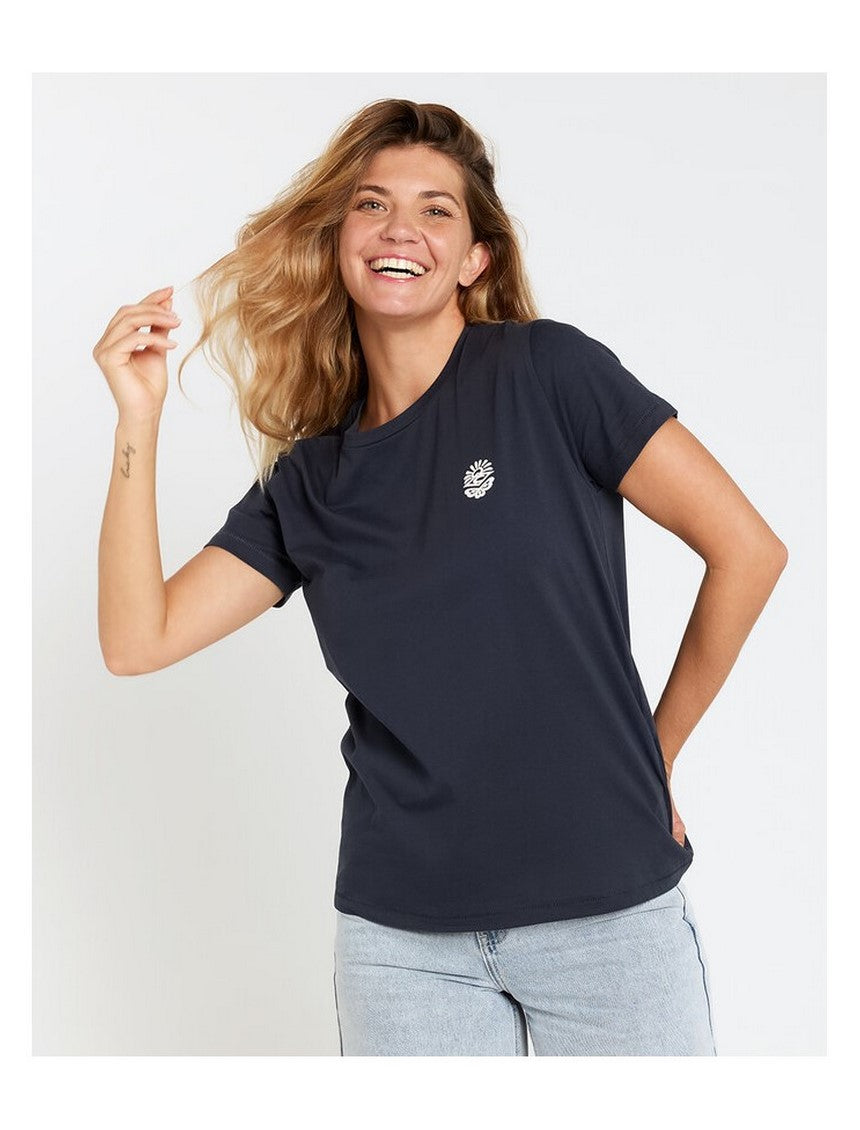 Koszulka RIP CURL Re-Entry Crew Tee granatowy